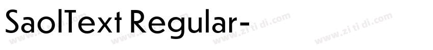 SaolText Regular字体转换